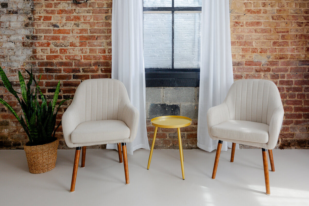 Historic brick and natural light at The Studio on Broad